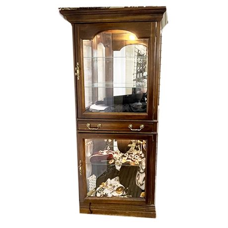 Curio Cabinet With Drawer