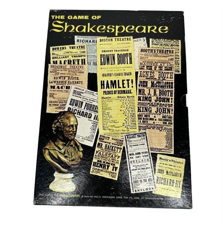 1966 The Game of Shakespeare 4 Games in 1 Avalon Hill Bookcase Game - Picture 2