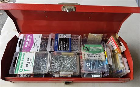 Toolbox with Hardware Contents