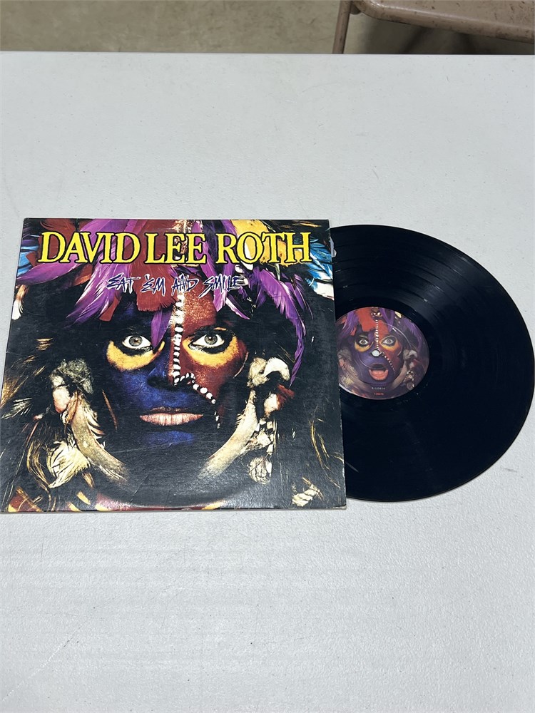 Rust Belt Revival Online Auctions - Vintage David Lee Roth vinyl record