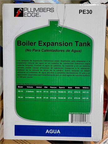 Still in box Plumbers Edge Boiler Expansion Tank PE30 - 4.4 gallons