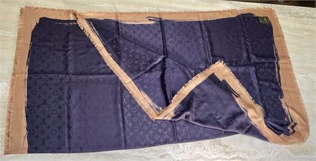 Louis Vuitton Monogram Silk and Wool Scarf
