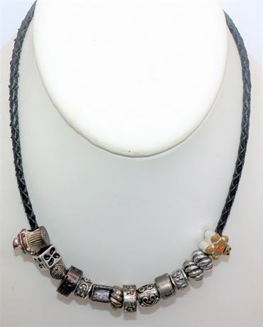 Slider charm necklace Sterling (4)