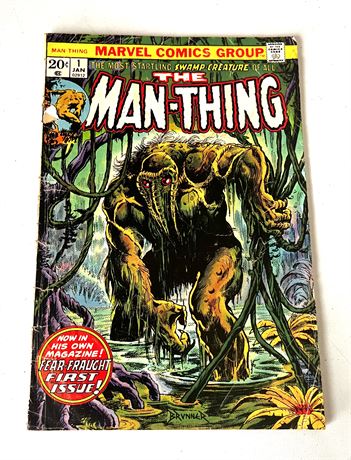 Jan. 1974 Vol. 1 Marvel Comics "THE MAN-THING" #1 Comic