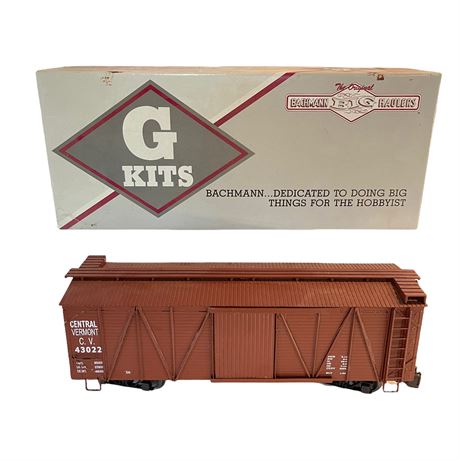 BACHMANN G Scale 'G Kits' Wooden Box Car Central Vermont 98903