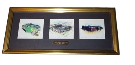 Artist Ron Alabise.  This is from the "Cleveland Stadium Collection