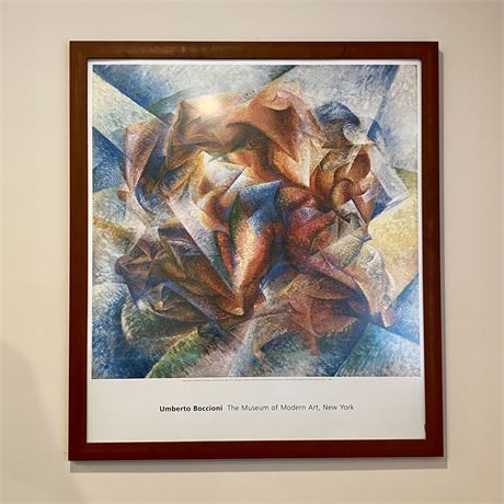 Dynamism of a Soccer Player by Umberto Boccioni Framed Art Print