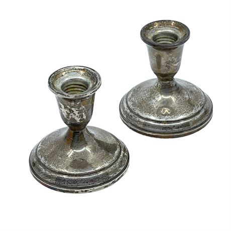Vintage Towle Weighted Sterling Silver Candlesticks