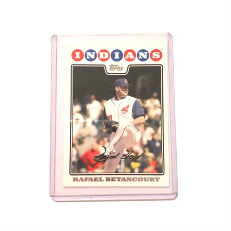 Topps Rafael Betancourt Indians Baseball Card