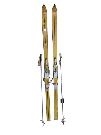 Antique Olympic Cross Country Skis