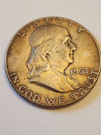 1963 Silver Franklin Half Dollar