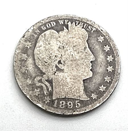 1895 Silver Barber Quarter