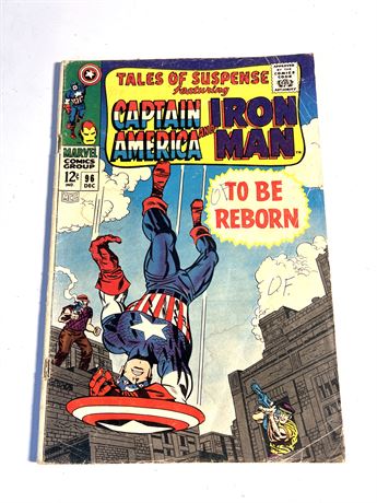 Marvel Comics Captain America and Iron Man #96 Dec. 1967 Comic