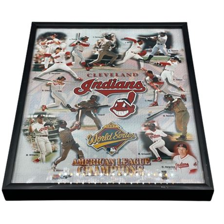 1997 Framed World Series Poster