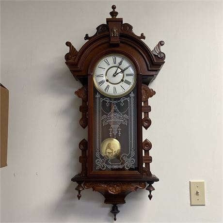Antique Victorian Style Wall Clock