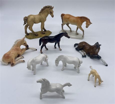 Group of Horse Figurines
