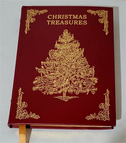 Gorgeous 'Christmas Treasures'  Coffee Table book with gold gilded edge