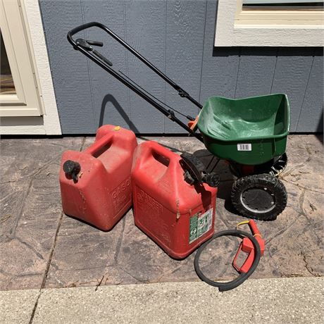 Spreader and Gas Can Lot