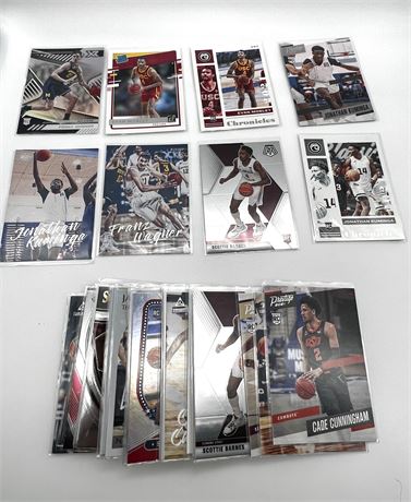 Lot of 35 Basketball Cards w/Stars