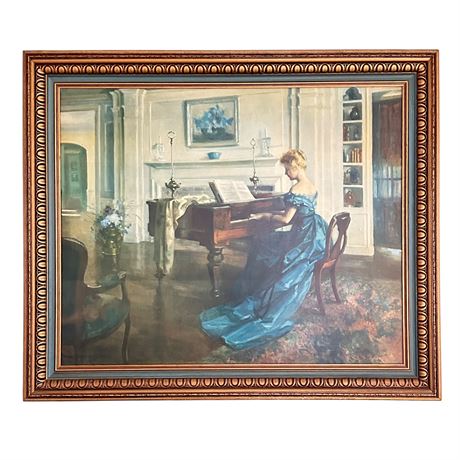 "Moment Musicale" Lithograph Print by Marguerite Stuber