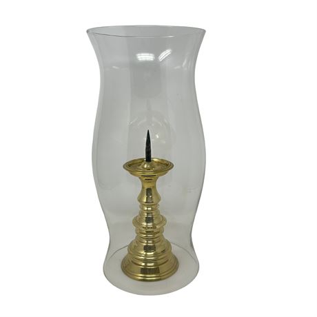 Virginia Metal Crafters Hurricane Shade and Candle Stick