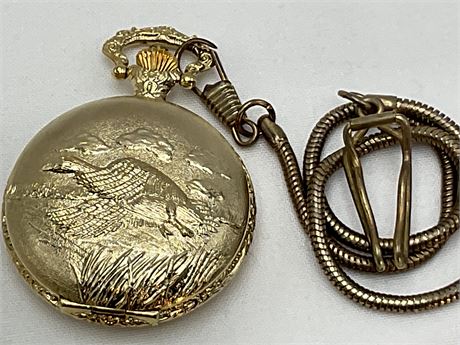 Cariole  Gold Tone Pocket Watch