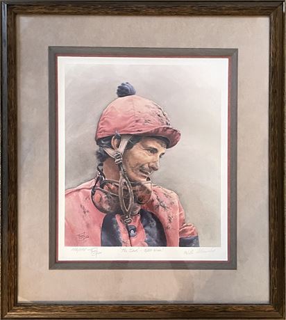 "The Shoe" Willie Shoemaker and Fred Stone Double Signed and Numbered Lithograph
