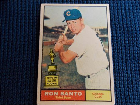 1961 Topps #35 Ron Santo rookie card