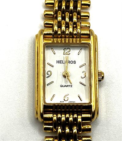 Helbros Quartz Gold Tone Watch