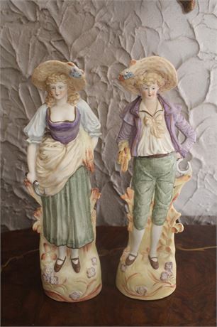 Pair Of Vintage Hand Painted J.B. Betson's Figurines