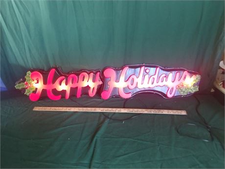 Happy Holiday light up signs