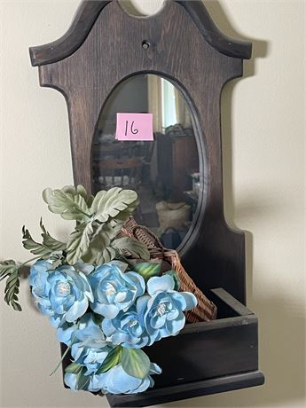 Wall Mirror Plant Holder