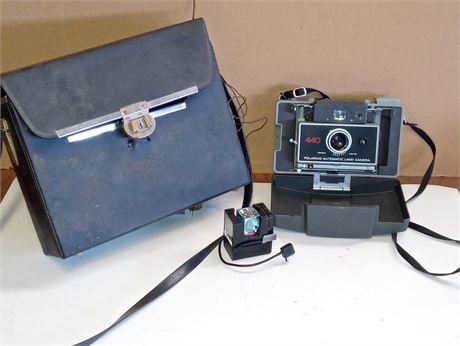 Automatic Polaroid Camera and Case
