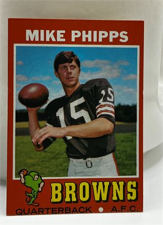 Mike Phipps Cleveland Browns Topps #131 Football Card