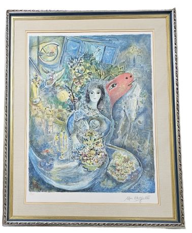 Marc Chagall "Bella" Signed & Numbered Lithograph