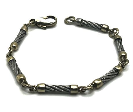 Sterling Silver Chain Bracelet 8"