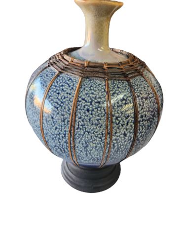 Blue Art Tabletop Vase