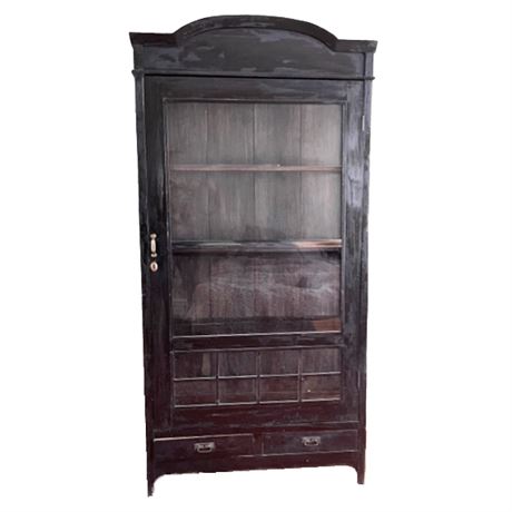 Chinese Import Curio Cabinet Antique Reproduction