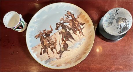 Gorham Frederic Remington Collector's Plate and Decorative Items