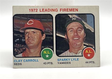 1972 Leading Fireman Carroll, Lyle Topps #68 Baseball Card