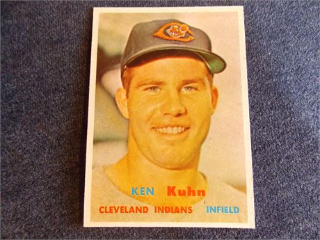 1957 Topps #266 Ken Kuhn, Cleveland Indians