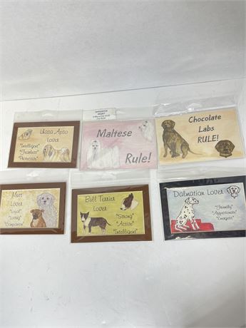 Over 70 Small Dog Lover Magnets and Framable Matte Frames 2