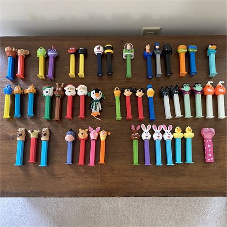 Large Collection of PEZ Dispensers