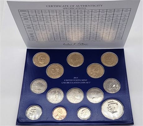 2013 Philadelphia US Mint Uncirculated Coin Set