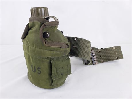 Canteen, Cup, Cover, and Waist Belt