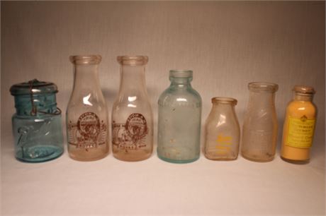 Vintage Milk Bottles and More