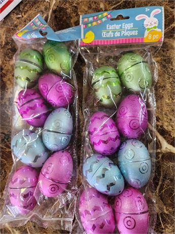 Plastic Easter Eggs, new