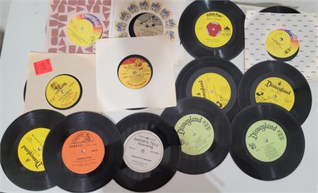 Lot of Vintage Childrens Disneyland and Peter Pan records