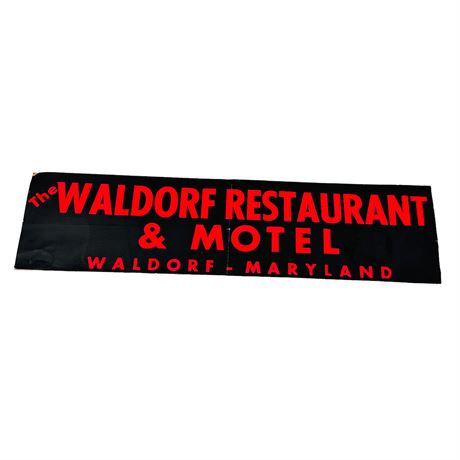 Waldorf Restaurant and Motel Bumper Sticker