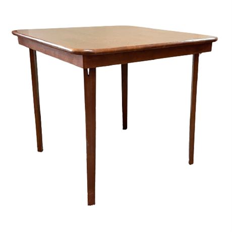 Bid On Everything - Stakmore Straight Edge Folding Card Table in Fruitwood